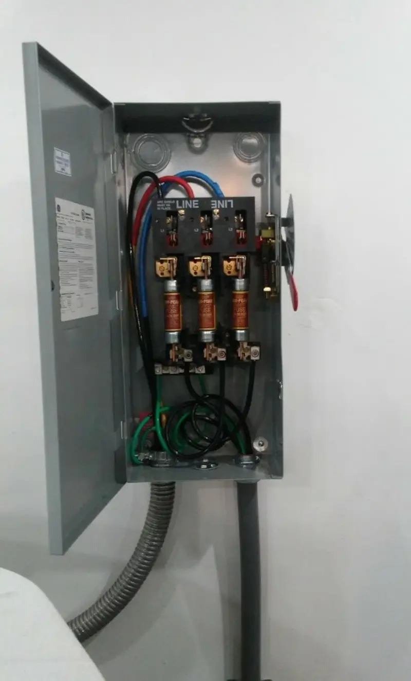 Three-phase disconnect switch installed for Electrical Wiring & Rewiring in North Fort Myers