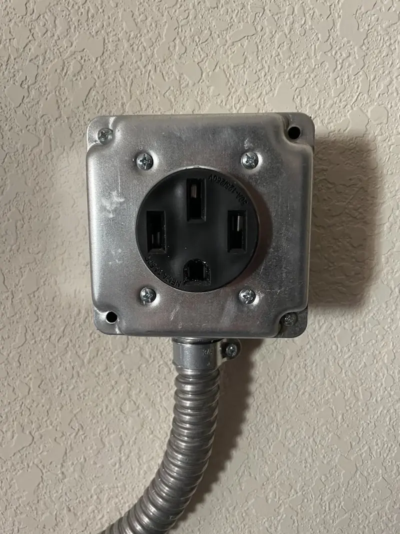 NEMA 14-50 outlet installed for Electrical Panel Upgrade in North Fort Myers