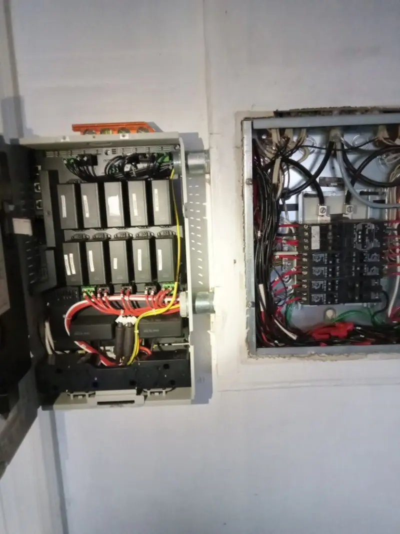 Electrical panel upgrade completed for Security Camera Wiring in North Fort Myers